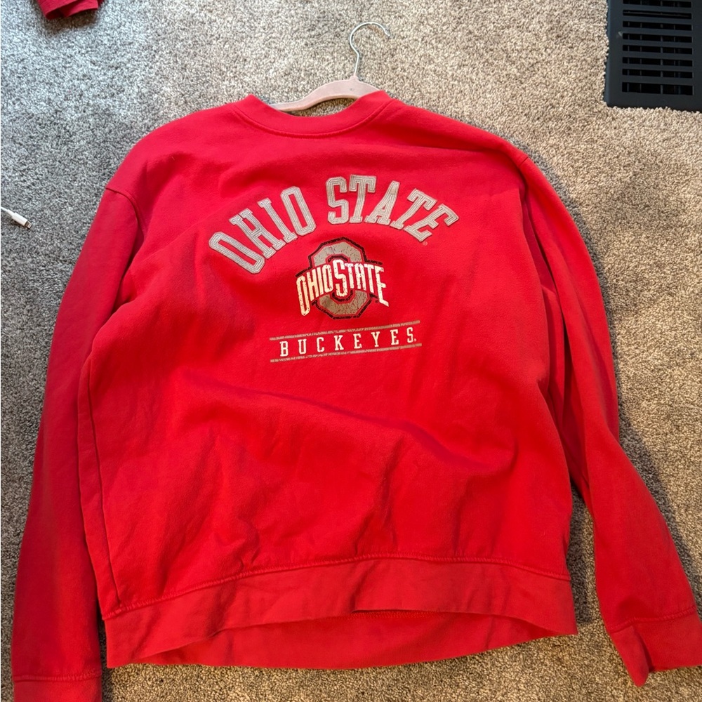 Champion Red Ohio State Sweatshirt